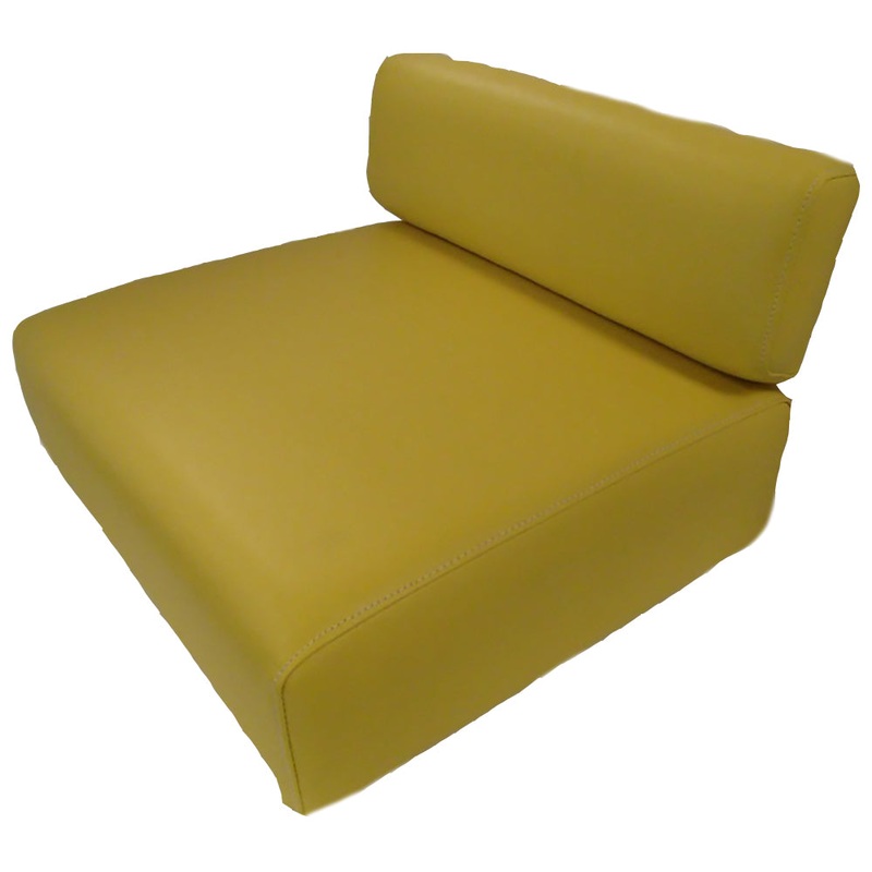 Yellow Backrest & Seat Cushion Set Fits John Deere Replaces YFR3YEL