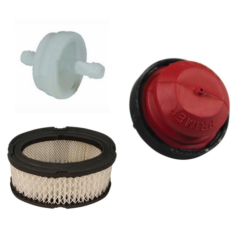 Air Filter-Fuel Filter-Primer Bulb Kit for Tecumseh 33268 394358S 570682B