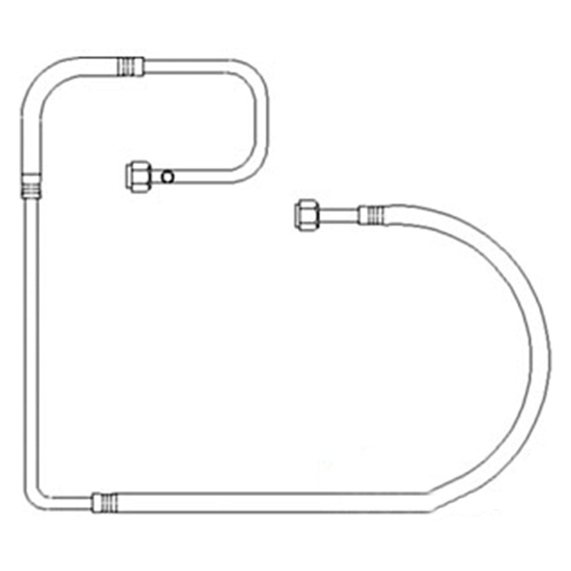 Air Conditioning Hose Line - Compressor to Condenser Fits Ford 6610 E3NN19N601CA