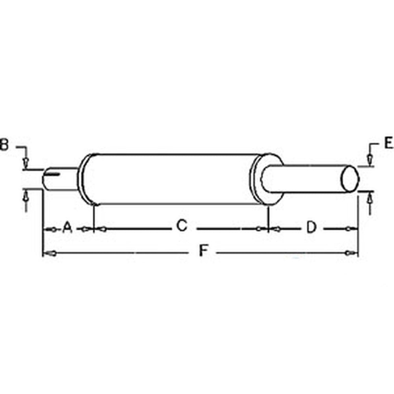 KE846 Muffler for Minneapolis Moline 5 Star G GVI G6 U Z Early Model Tractors