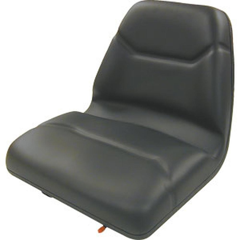 Michigan Style Black Seat w/ Slide Track Fits Bobcat Fits Case Fits Ford Fi