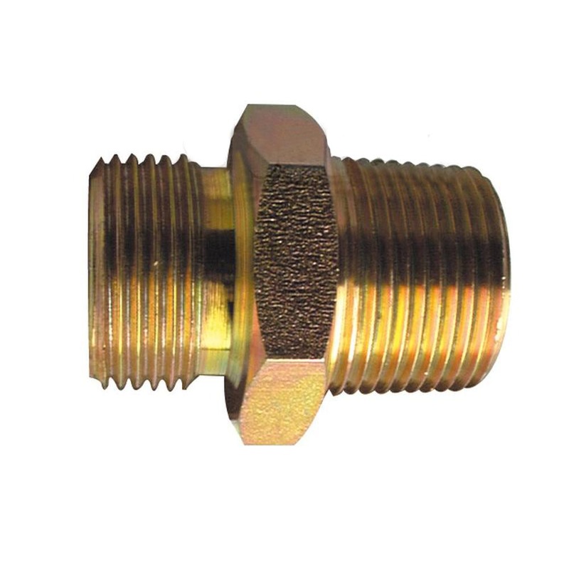 S.35049 Hydraulic Adapter 3/8BSP male - 3/8NPT male Fits PARKER HANNIFIN