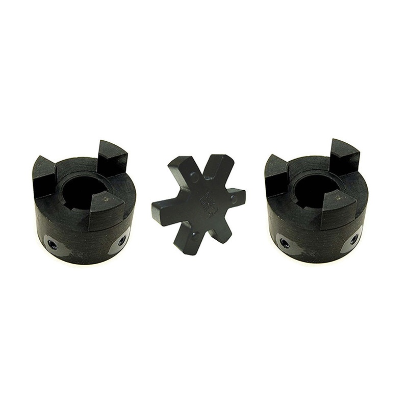 L-095 5/8 X 5/8 Flexible 3-Piece L-Jaw Coupling Set w/ Buna-N NBR Rubber Spider