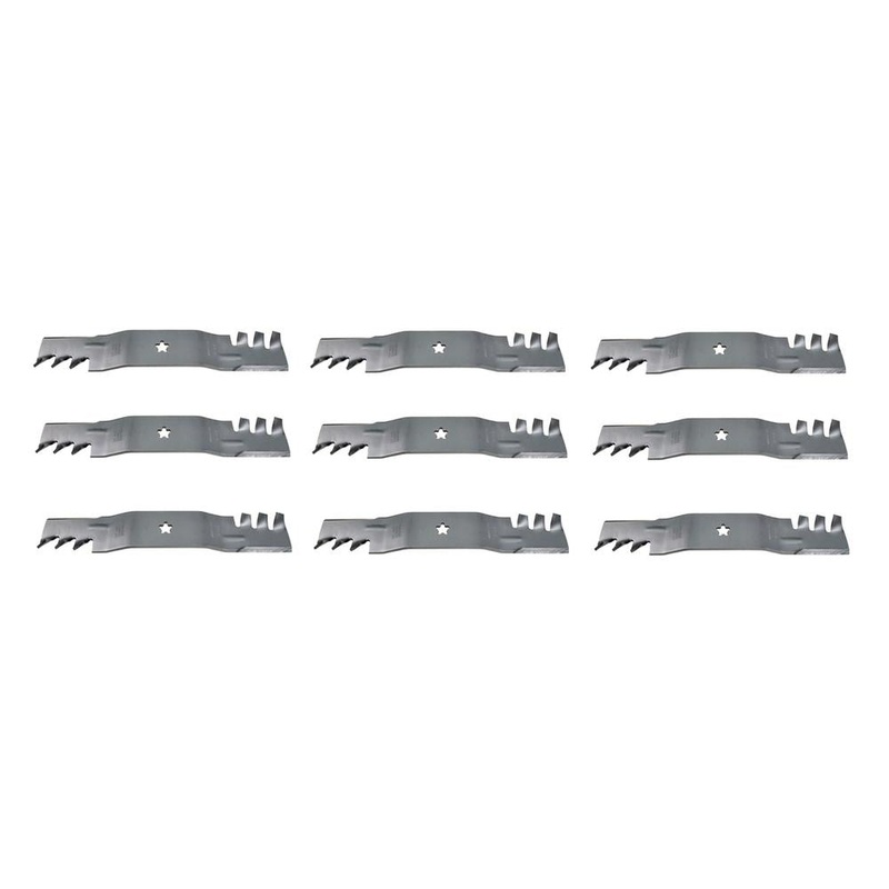 Qty 9: Toothed Mulching Blade Fits AYP Replaces 187254
