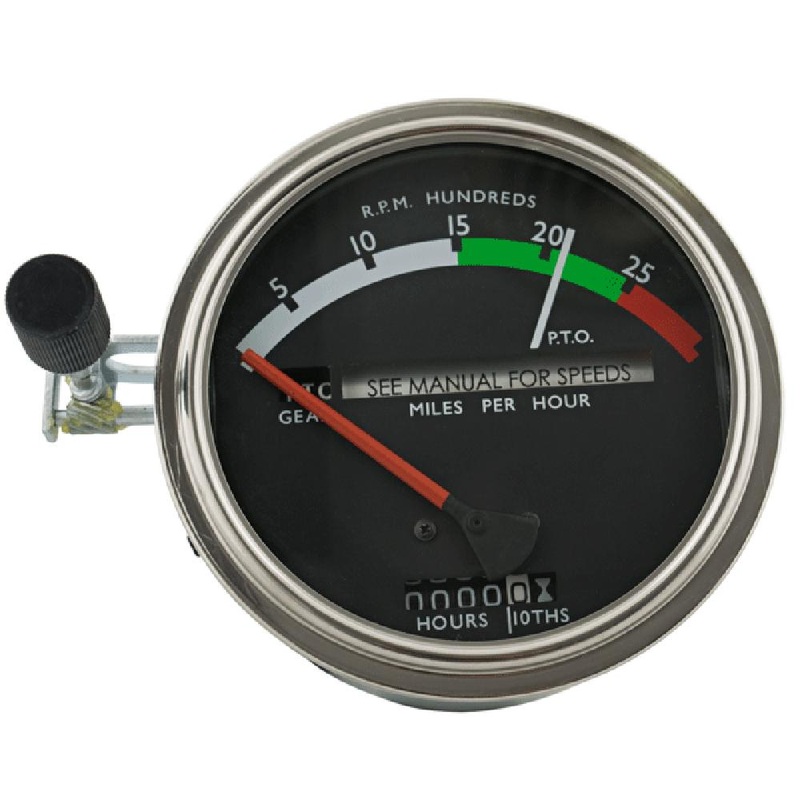 Tachometer Gauge - Red Needle Fits John Deere 2510 2520 3020 4020 AR39904
