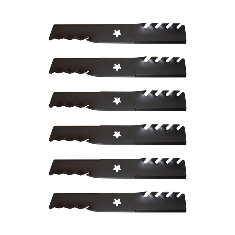 Qty 6: Toothed Mulching Blade Fits Dixon Replaces 539113425-Mulching