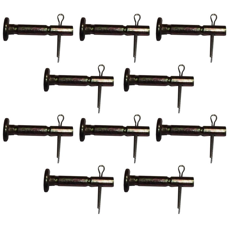 (Pack of 10) Shear Pin & Cotter Pin for MTD & Fits Cub Cadet 738-04124A,