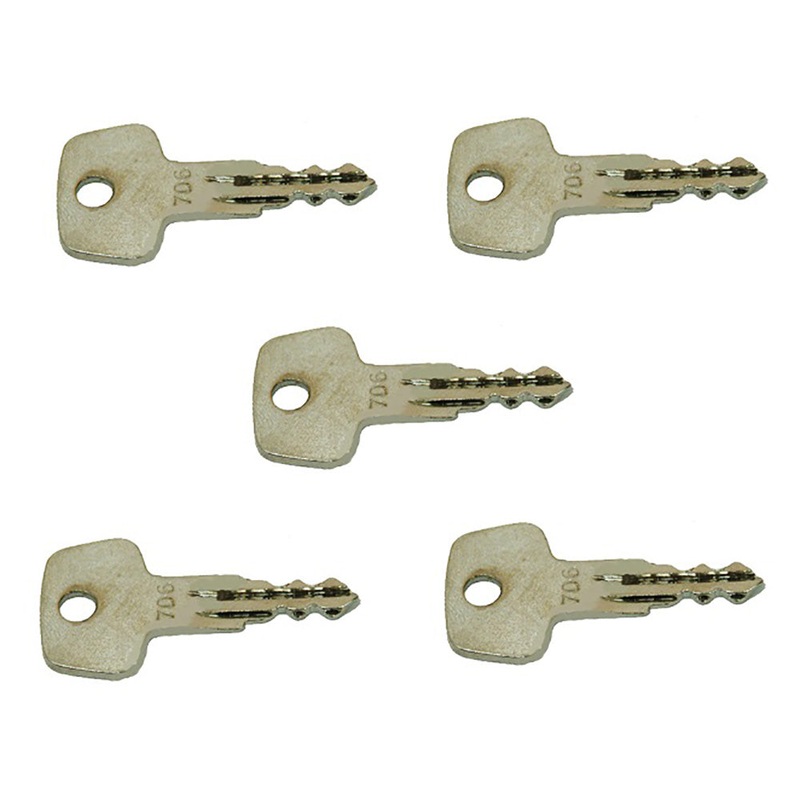 Qty 5: Key(s) Fits Liebherr Replaces 706-KEY