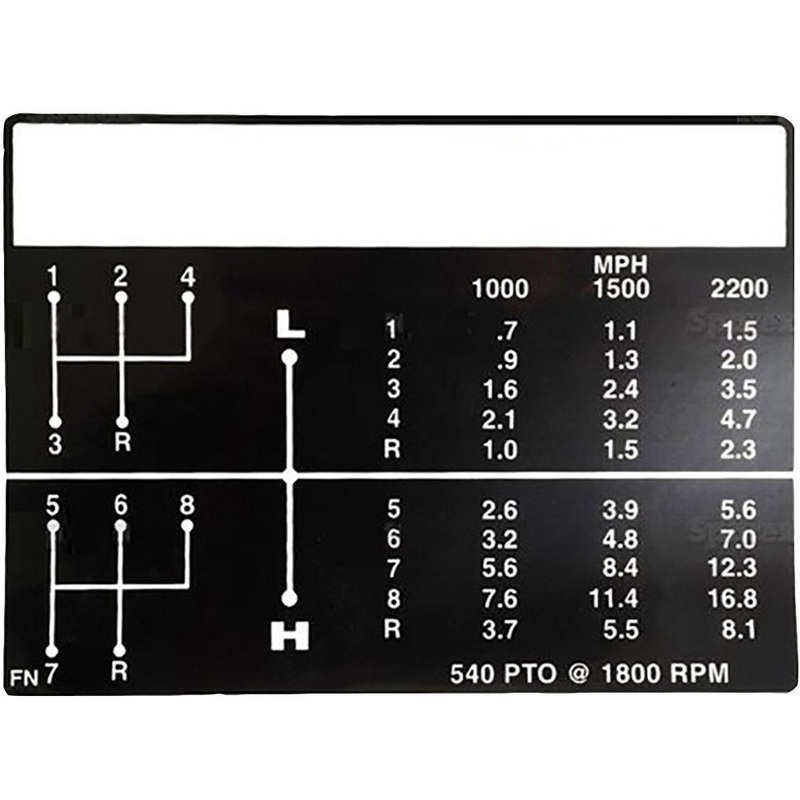 S.60664 Decal, Shift Pattern, C5nn7b292fn