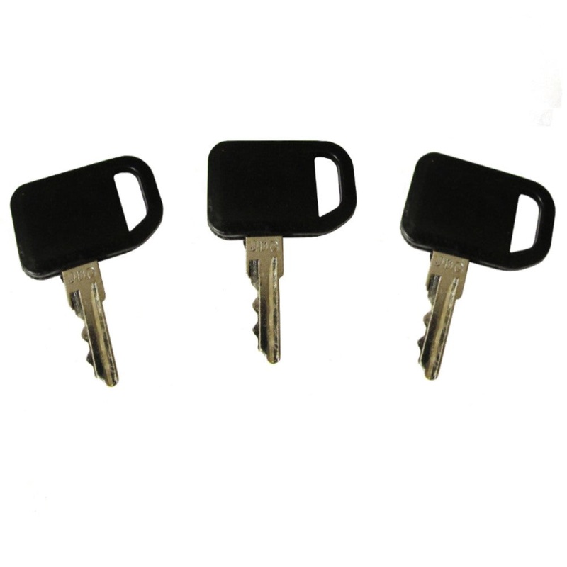 Qty 3: Ignition Key(s) with Plastic Cover  Fits John Deere Replaces 1-8777