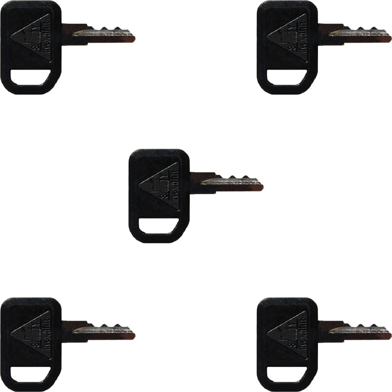 Qty 5: Ignition Key(s) with Plastic Cover Fits John Deere Replaces 1-8777