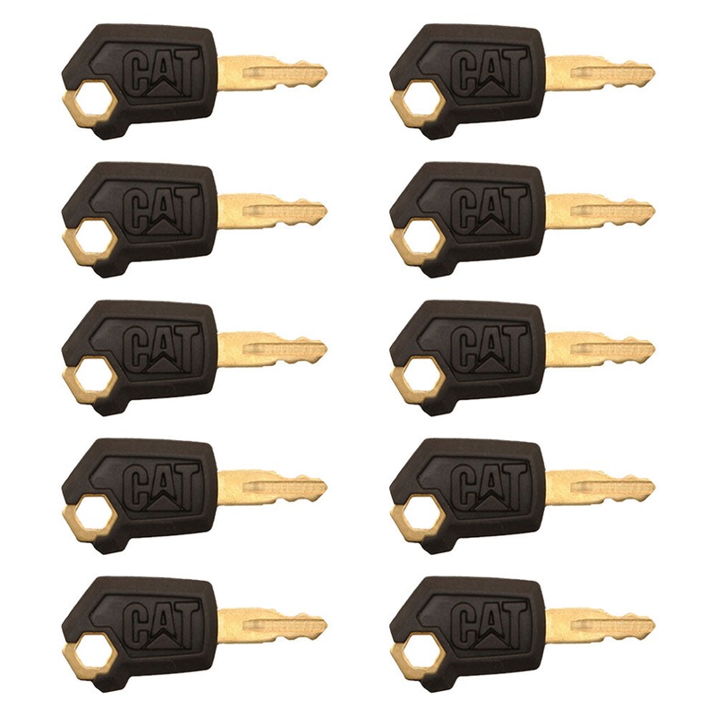 5P8500 Qty 10: Ignition Key(s) - New Style Fits Caterpillar
