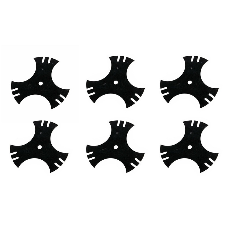 Qty 6: Tri Point Edger Blade Fits Troy Bilt Replaces 781-0748