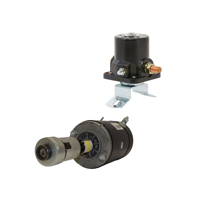 Starter (w/ Drive) & Relay Solenoid Set Fits Ford/New Holland Replaces 3109