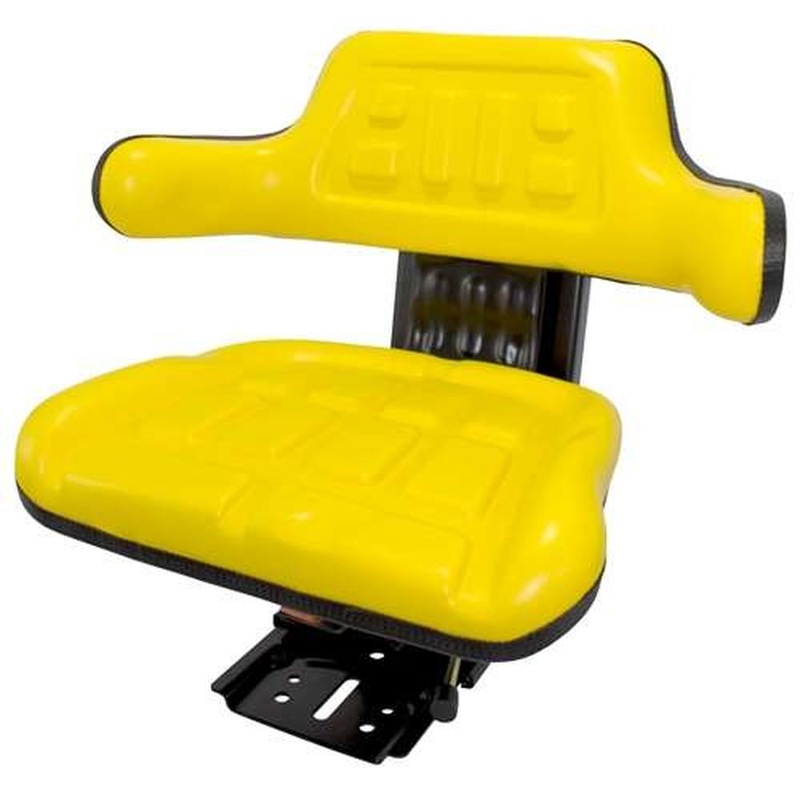 Yellow Universal Tractor Seat - plain Fits Universal Products Replaces 0278213