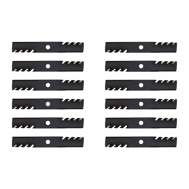 Qty 12: Toothed Mulching Blade Fits Exmark Replaces 103-6381