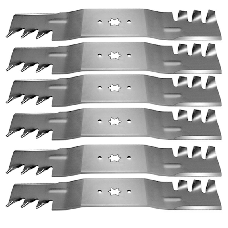 Qty 6: Commercial Mulching Blade Fits Stens Replaces 302-448