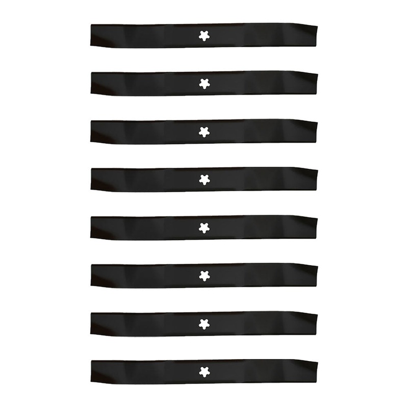 Qty 8:  Mulching Lawn Mower Blade Fits John Deere Replaces LAB50-0104_x8