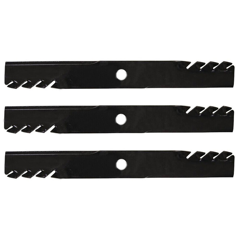 Qty 3: Toothed Mulching Mower Blade Fits Toro Replaces 81-0100