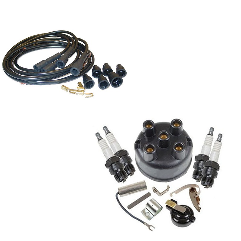351693R92 Master Tune Up Kit w/ Spark Plug Wire Set Fits International Harvester