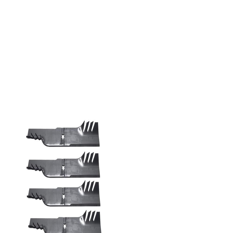 Qty 4: Toothed Mower Blades Fits Mcculloch Replaces 532139775