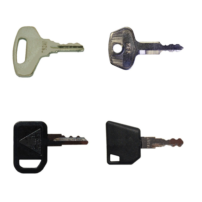 4 pc Heavy Equip / Construction Ignition Key Set Fits GEHL Replaces 14607