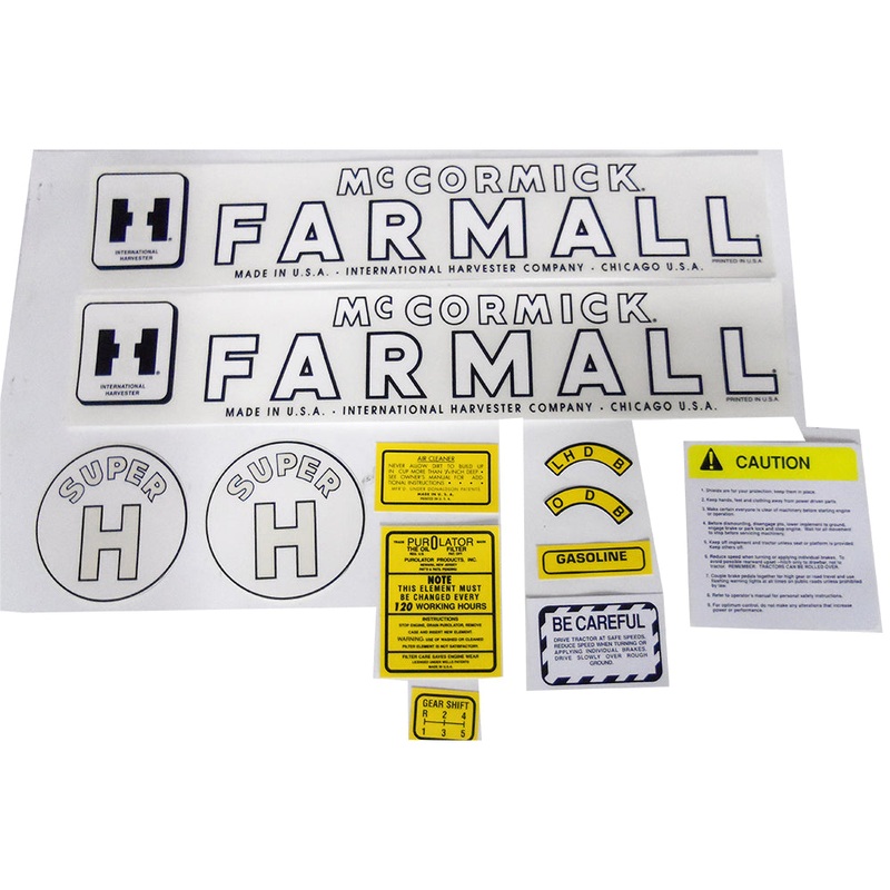 Hood Decal Set Fits Case/International Harvester Replaces D-IHCSH