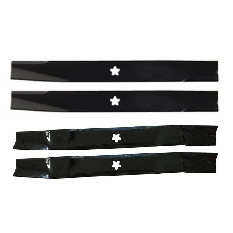 2 Heavy Duty Blades & 2 Mulching Blades Fits John Deere Replaces KT-LAB50-0007