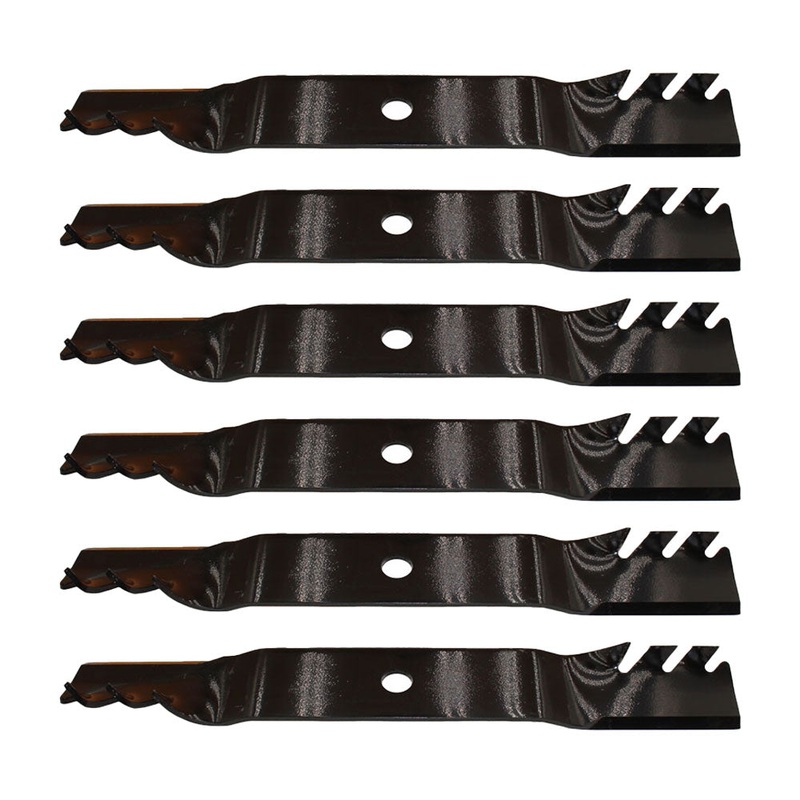 Qty 6: Toothed Mower Blade Fits John Deere Replaces 96306
