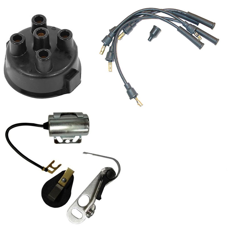 70225733 Ignition Kit, Cap & Plug Wires (w/ straight boots) Fits Allis Chalmers