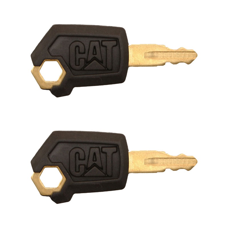 5P8500 Qty 2: Ignition Key(s) - New Style Fits Caterpillar