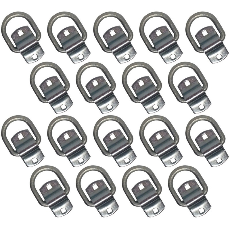 Qty 18: 1/2" Bolt-on D-Ring & Clip Fits Universal Replaces DR050-SC