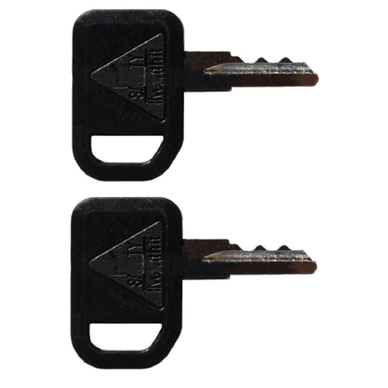 Qty 2: Ignition Key(s) with Plastic Cover Fits John Deere Replaces 1-8777