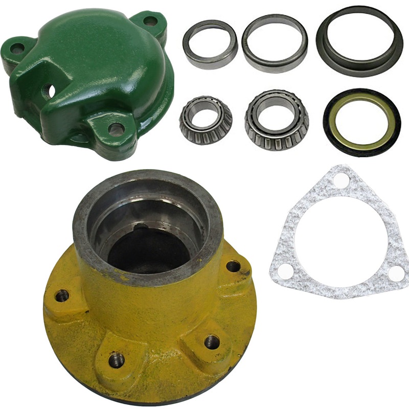 Complete Wheel Bearing Hub Cap Gasket Kit Fits John Deere Replaces A1555R