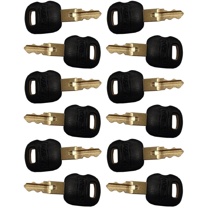 Qty. 12: Key(s) - Old Style Fits ASV Replaces 0310-072