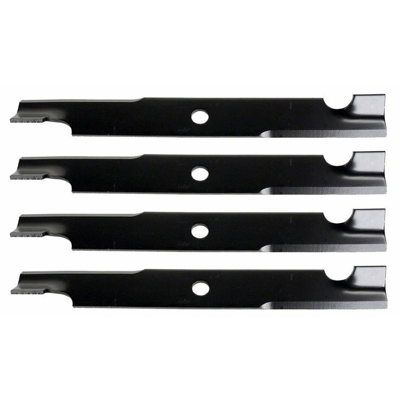 Qty 4: Notched Mower Blade - 18" X 5/8" Fits Bad Boy Replaces 038300000