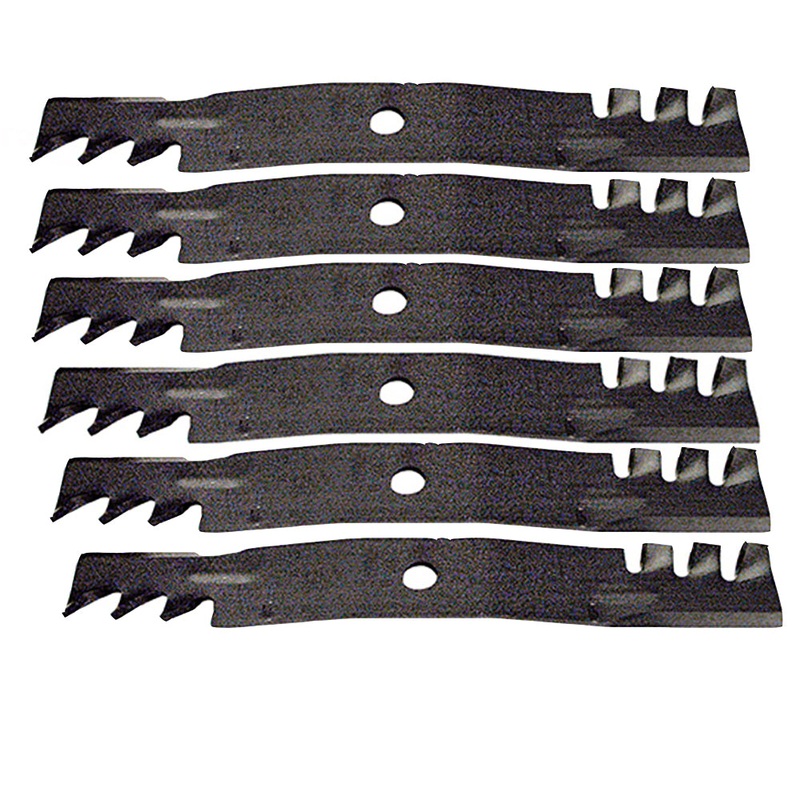 Qty 6: Toothed Mulching Blade Fits John Deere Replaces M145516