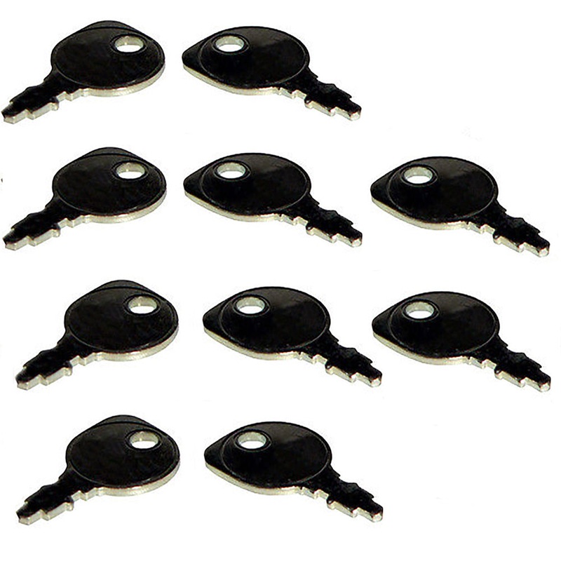 Qty 10:  Key(s) Fits Case Replaces A24509