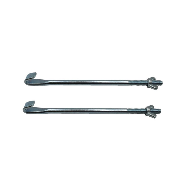 Qty 2: Battery Hold Down with Nut Fits Ford/New Holland Replaces 81814443