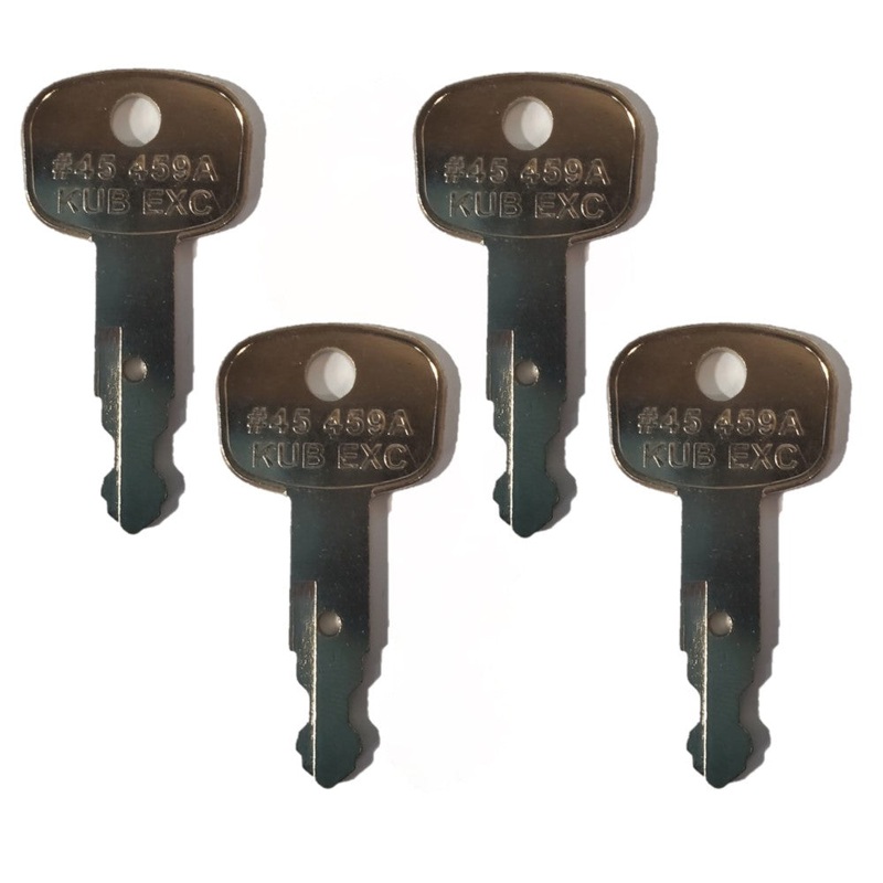 Qty 4: Key(s) Fits Kubota Replaces 459A