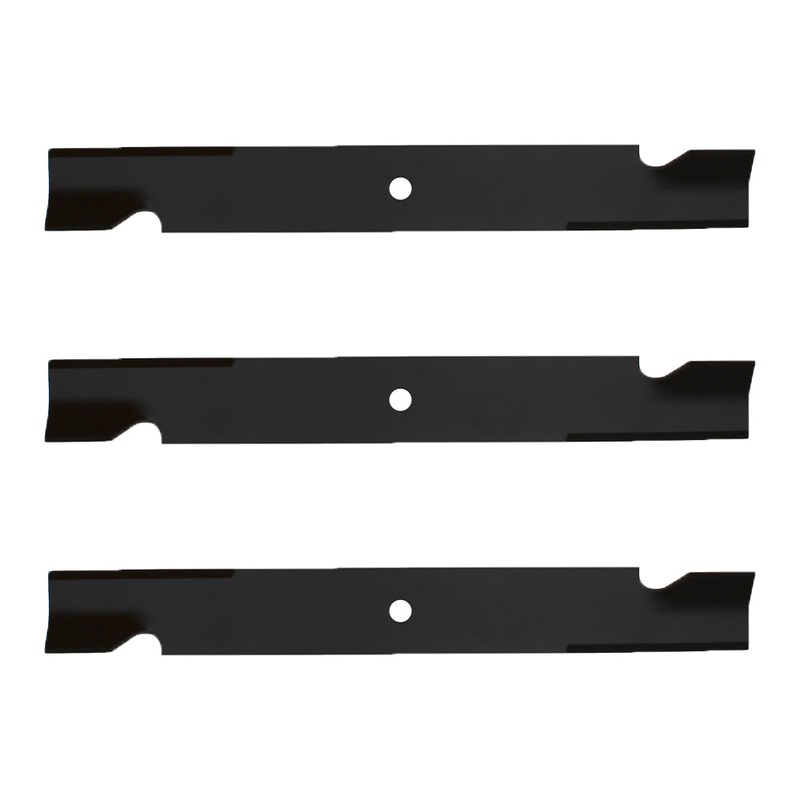 Qty 3: Notched High Lift Mower Blade Fits Gravely Replaces 025124