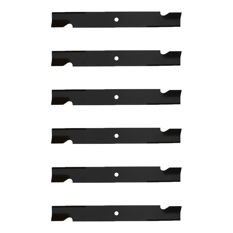 Qty 6: Notched High Lift Mower Blade Fits Dixie Chopper Replaces 30227-60