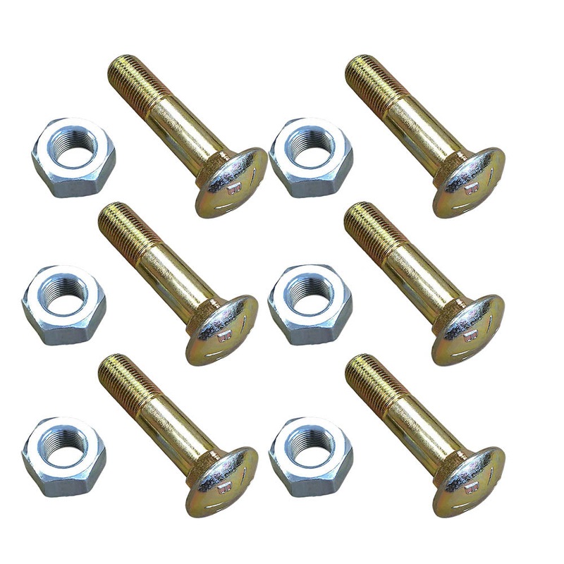 Qty 6: Rim Bolt with Nut Fits Minneapolis-Moline Replaces WHI30-0031_x6
