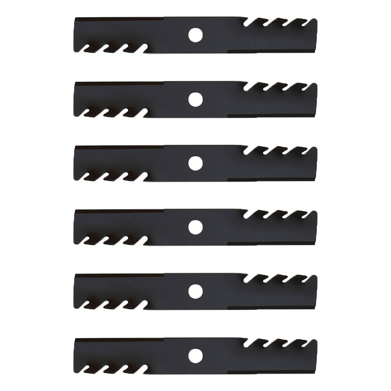 Qty 6: Toothed Mulching Blade Fits Exmark Replaces 103-6381