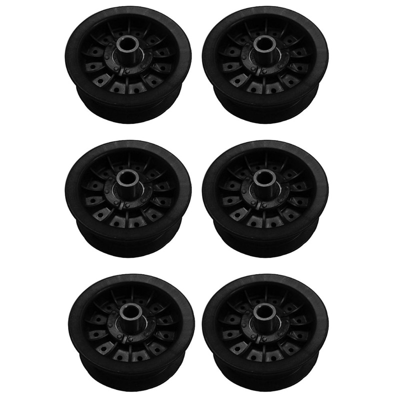 Qty 6: Flat Idler Pulley Fits Cub Cadet Replaces 02004558