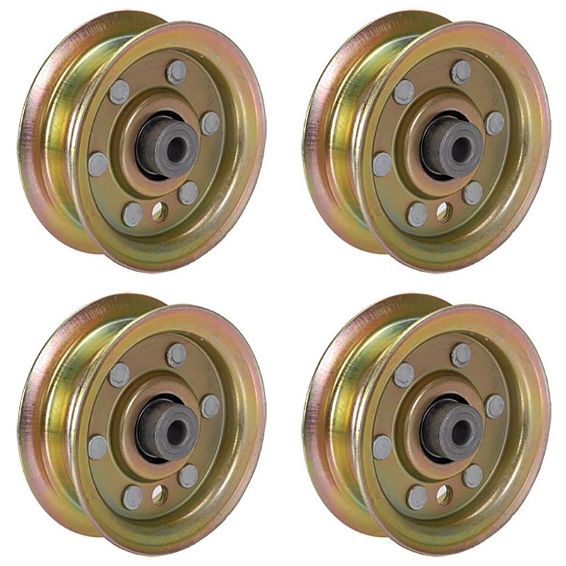 Qty 4: Flat Idler Pulley Fits Universal Products Replaces 173437-1