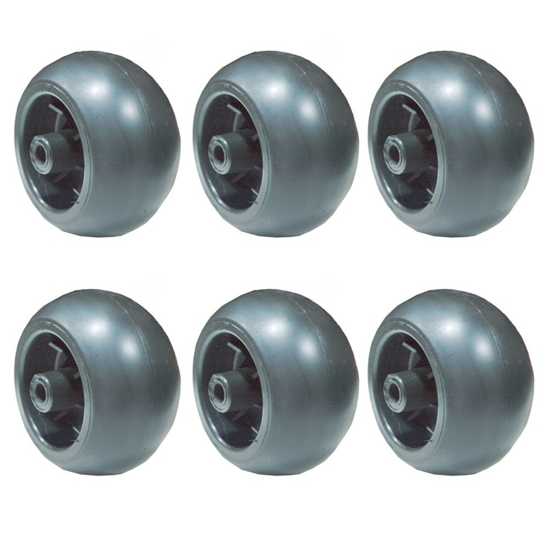 Qty 6: Deck Wheel - 5" x 2-3/4" Fits John Deere Replaces TCA22703