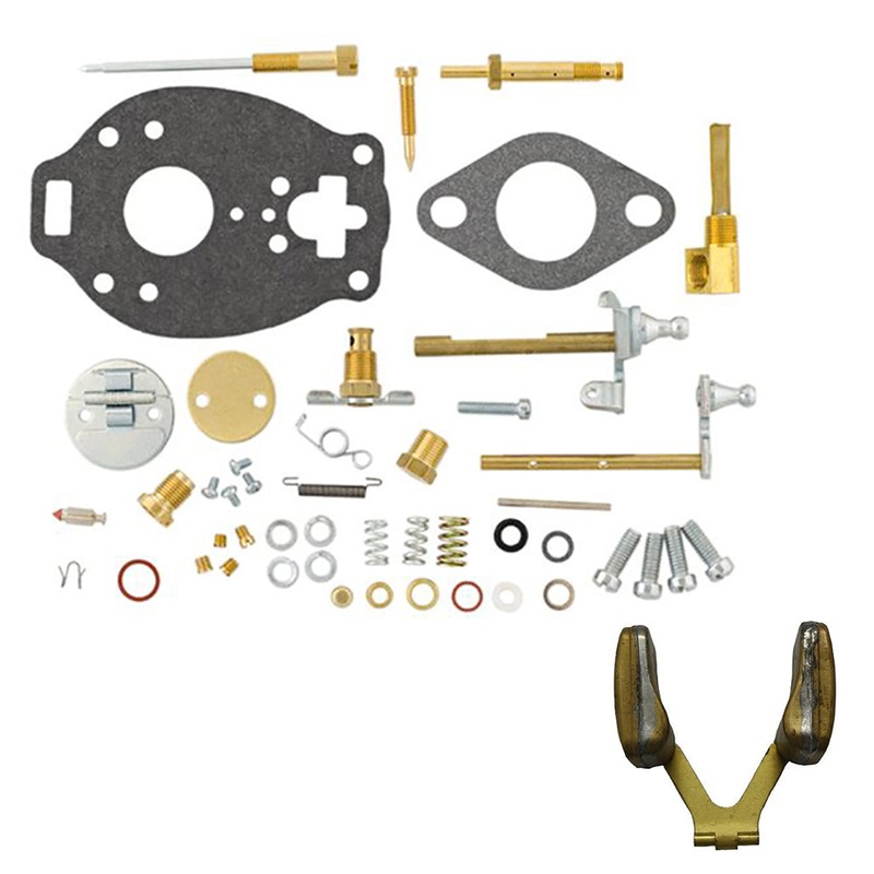 Comprehensive Carburetor Kit with Float Fits Ford/New Holland Replaces BK45V