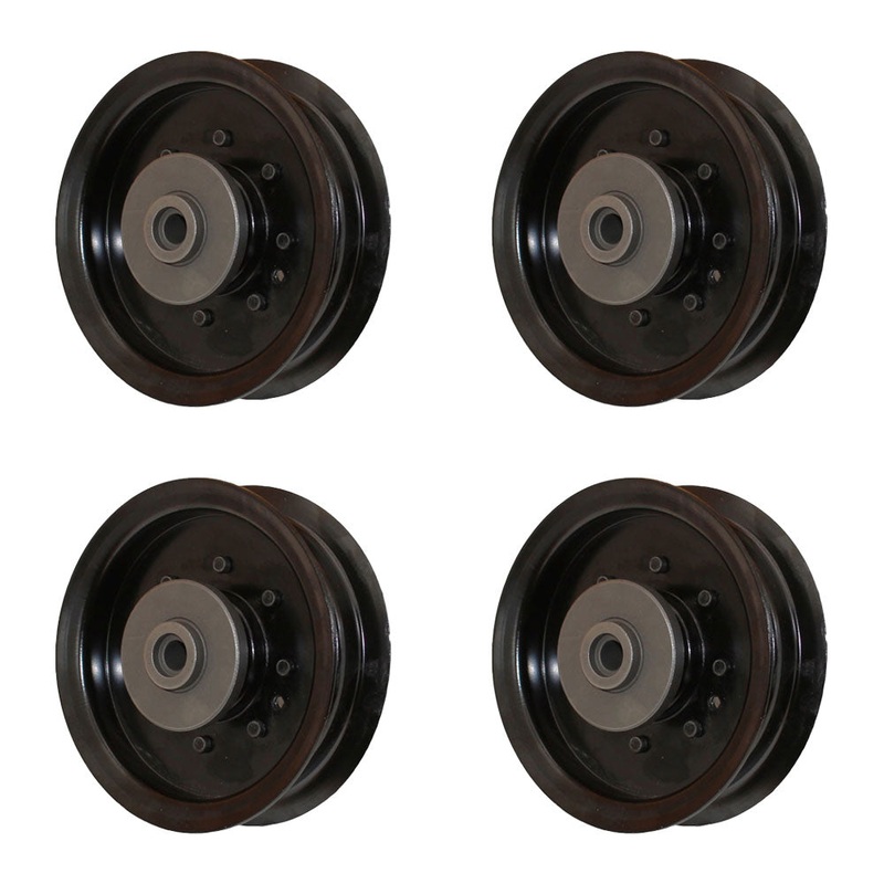 Qty 4: Flat Idler Pulley Fits Poulan Replaces LAO78-0008_x4