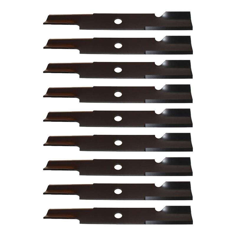 Qty 9: Notched Air-Lift Mower Blades Fits Exmark Replaces 103-6387